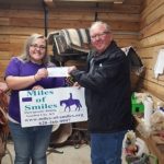 2017 GCBOR President Jon Fort presents Miles of Smiles with Garden City Board of REALTORS® 2017 Donation.
