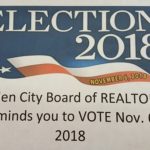 The Garden City Board of REALTORS® reminds you to VOTE November 6, 2018.